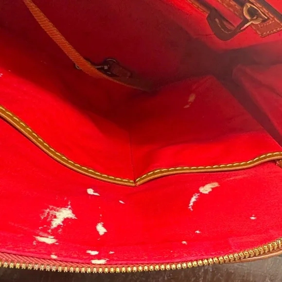 Dooney & Bourke Brown Leather Backpack As Is Condition - Picture 12 of 16